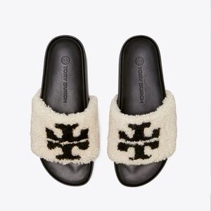 New Women’s Tory Burch Double Shearling Flatform Size 7.5.